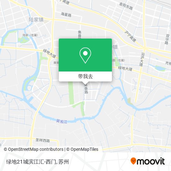 绿地21城滨江汇-西门地图