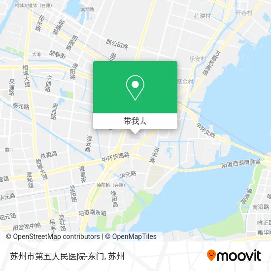 苏州市第五人民医院-东门地图