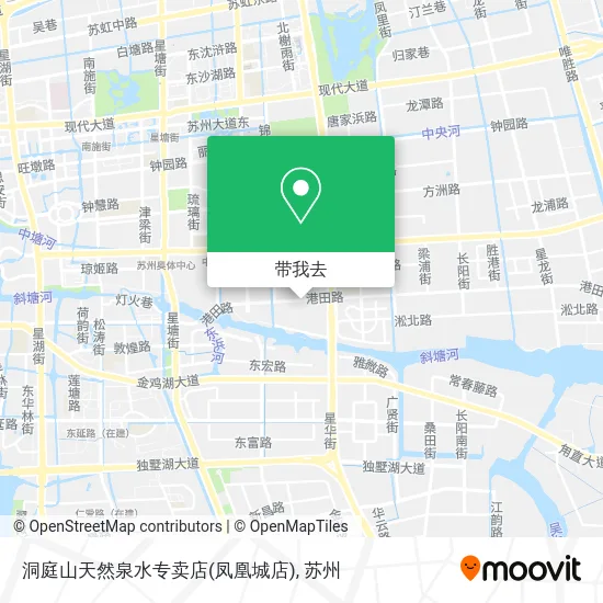 洞庭山天然泉水专卖店(凤凰城店)地图