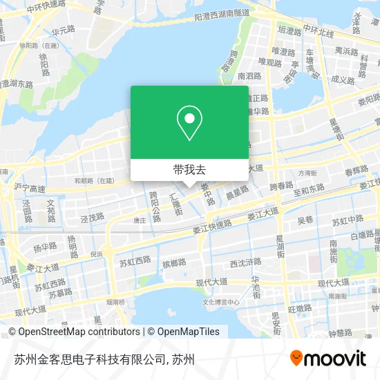 苏州金客思电子科技有限公司地图