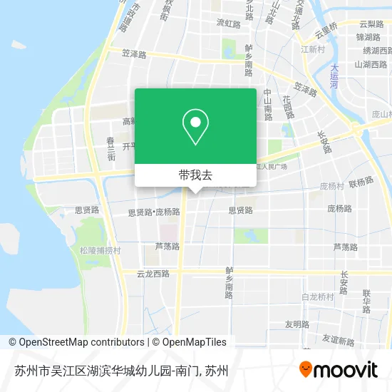 苏州市吴江区湖滨华城幼儿园-南门地图
