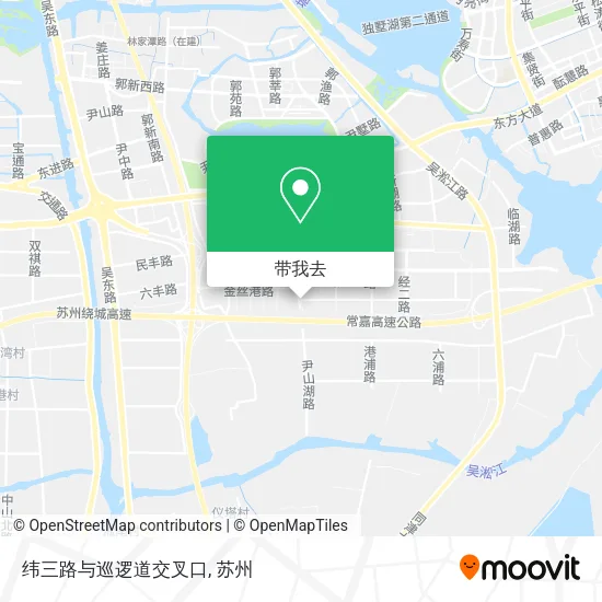纬三路与巡逻道交叉口地图