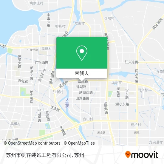 苏州市帆客装饰工程有限公司地图