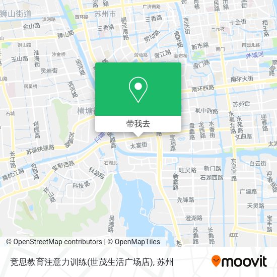 竞思教育注意力训练(世茂生活广场店)地图