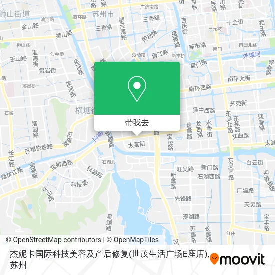 杰妮卡国际科技美容及产后修复(世茂生活广场E座店)地图