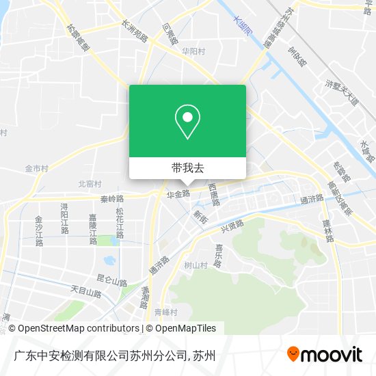 广东中安检测有限公司苏州分公司地图