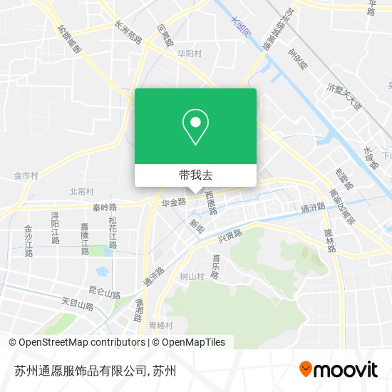 苏州通愿服饰品有限公司地图