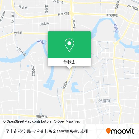 昆山市公安局张浦派出所金华村警务室地图