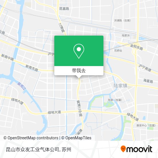 昆山市众友工业气体公司地图