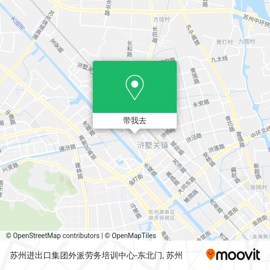 苏州进出口集团外派劳务培训中心-东北门地图