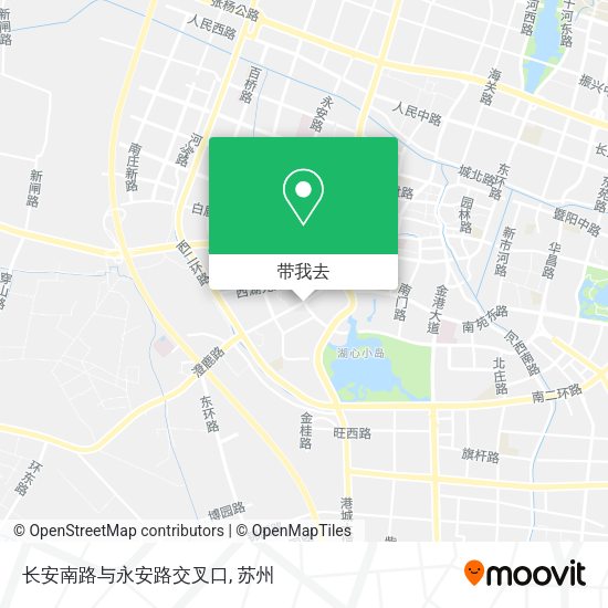 长安南路与永安路交叉口地图
