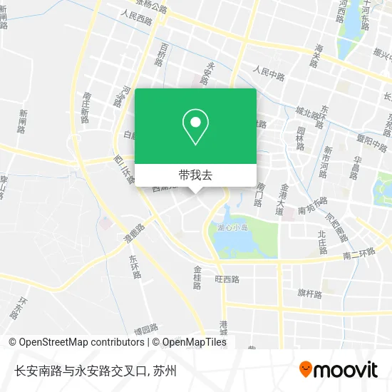 长安南路与永安路交叉口地图