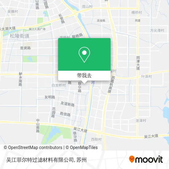 吴江菲尔特过滤材料有限公司地图
