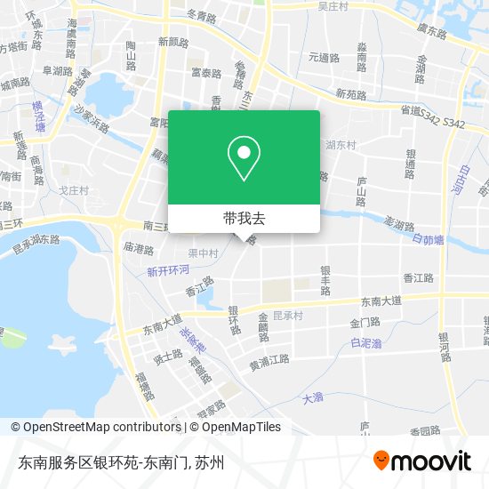 东南服务区银环苑-东南门地图
