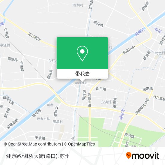 健康路/谢桥大街(路口)地图