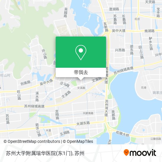 苏州大学附属瑞华医院(东1门)地图