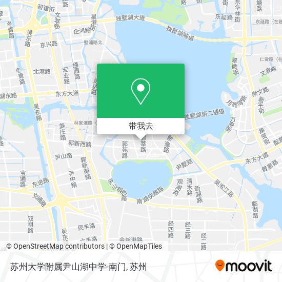 苏州大学附属尹山湖中学-南门地图