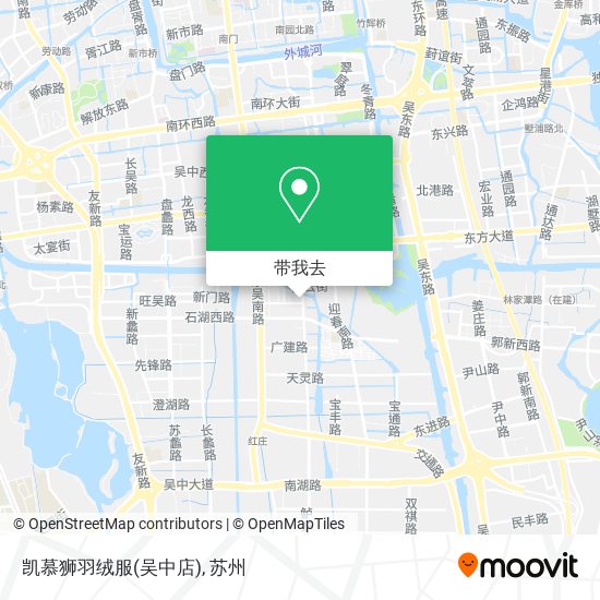 凯慕狮羽绒服(吴中店)地图