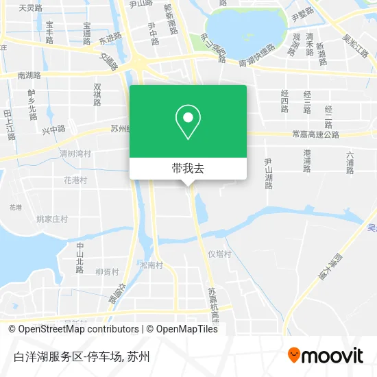 白洋湖服务区-停车场地图