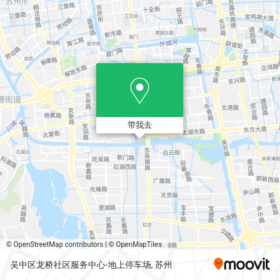 吴中区龙桥社区服务中心-地上停车场地图
