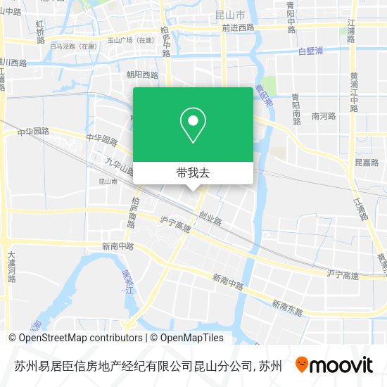苏州易居臣信房地产经纪有限公司昆山分公司地图