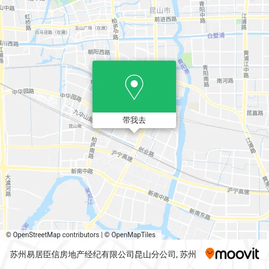 苏州易居臣信房地产经纪有限公司昆山分公司地图