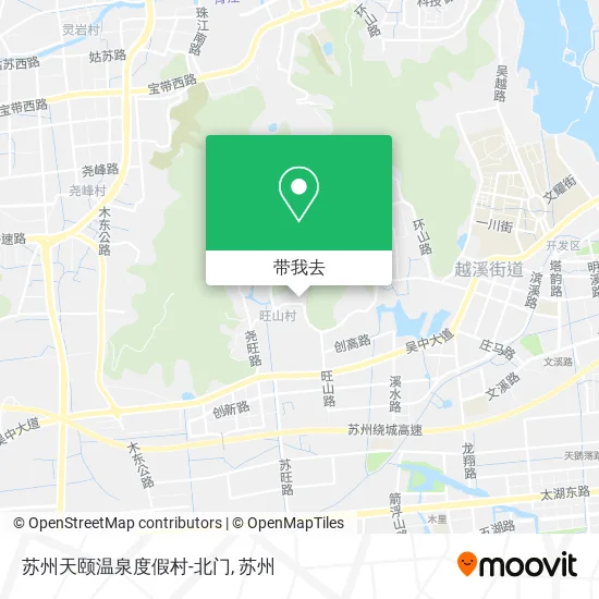 苏州天颐温泉度假村-北门地图