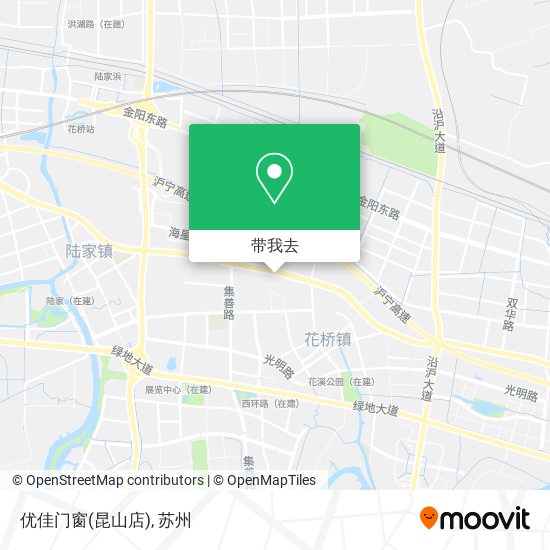 优佳门窗(昆山店)地图