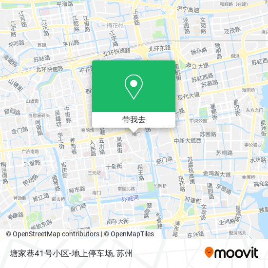 塘家巷41号小区-地上停车场地图