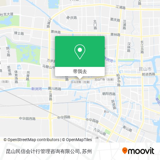 昆山民信会计行管理咨询有限公司地图