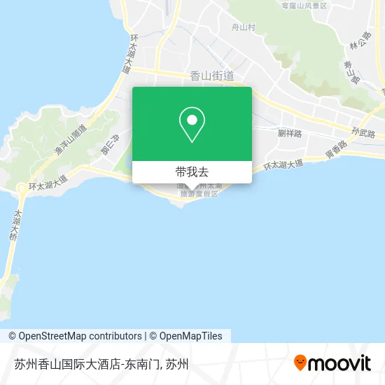 苏州香山国际大酒店-东南门地图
