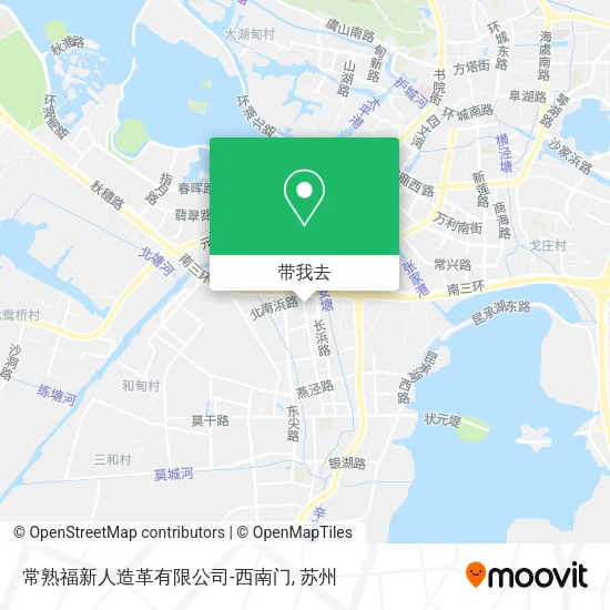 常熟福新人造革有限公司-西南门地图