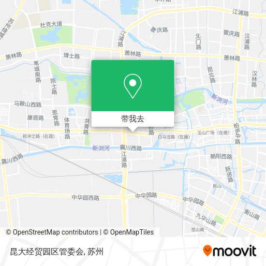 昆大经贸园区管委会地图