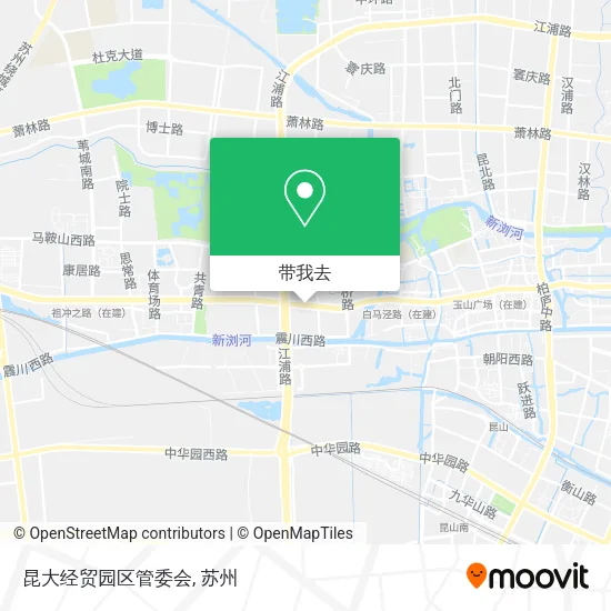 昆大经贸园区管委会地图