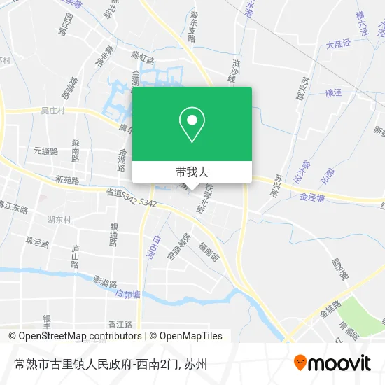 常熟市古里镇人民政府-西南2门地图