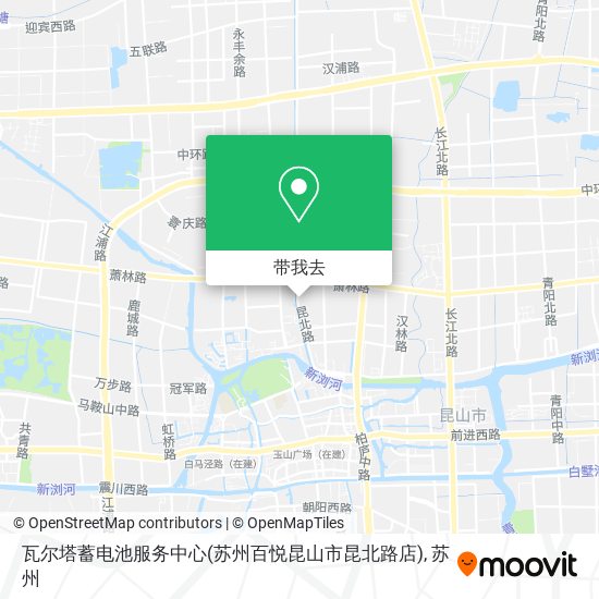 瓦尔塔蓄电池服务中心(苏州百悦昆山市昆北路店)地图