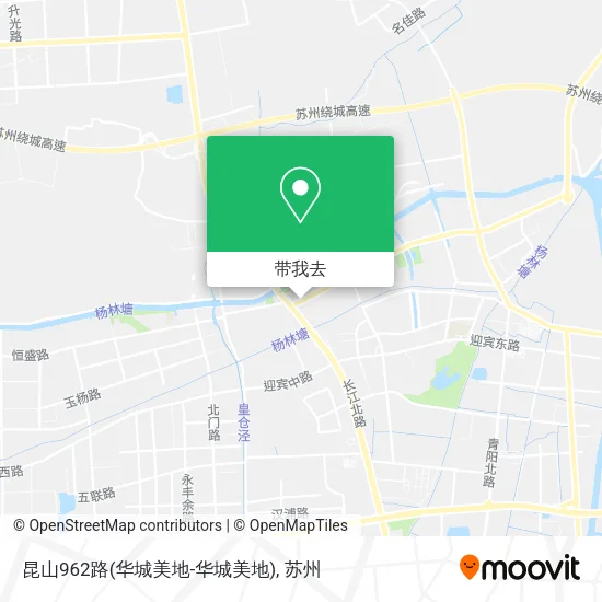 昆山962路(华城美地-华城美地)地图