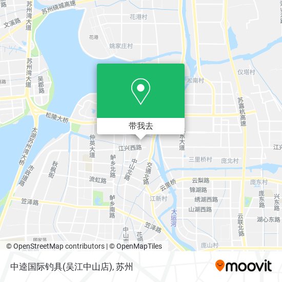 中逵国际钓具(吴江中山店)地图