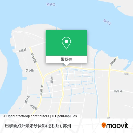 巴黎新娘外景婚纱摄影(德积店)地图