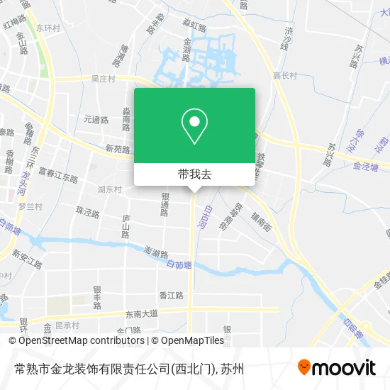 常熟市金龙装饰有限责任公司(西北门)地图