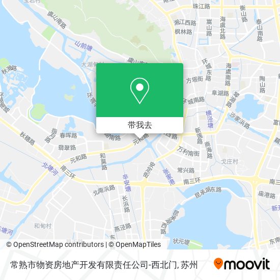 常熟市物资房地产开发有限责任公司-西北门地图