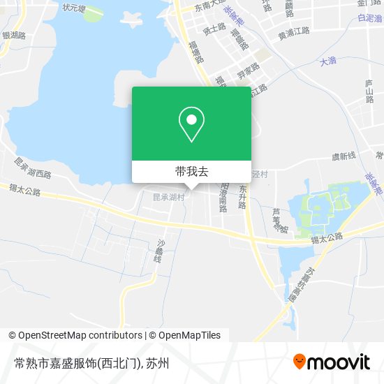 常熟市嘉盛服饰(西北门)地图