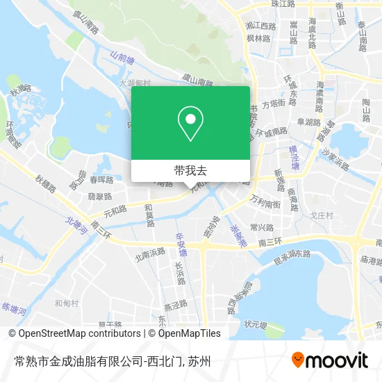 常熟市金成油脂有限公司-西北门地图