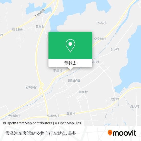 震泽汽车客运站公共自行车站点地图