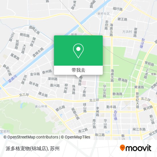 派多格宠物(锦城店)地图