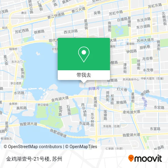 金鸡湖壹号-21号楼地图