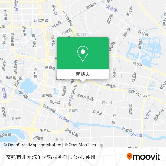 常熟市开元汽车运输服务有限公司地图