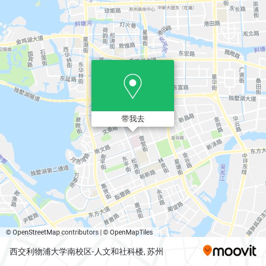 西交利物浦大学南校区-人文和社科楼地图