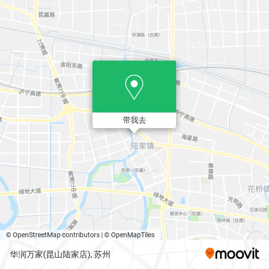 华润万家(昆山陆家店)地图