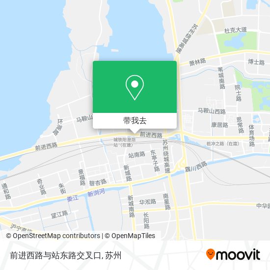前进西路与站东路交叉口地图
